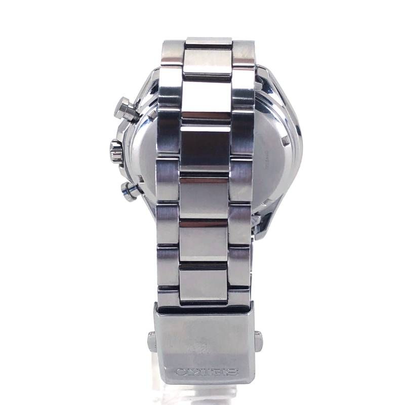 【美品・電池交換済み・箱付き】SEIKO セイコー／セレクションクロノグラフ V175-0FA0／ソーラークォーツ／ステンレス／シルバー・ブルー