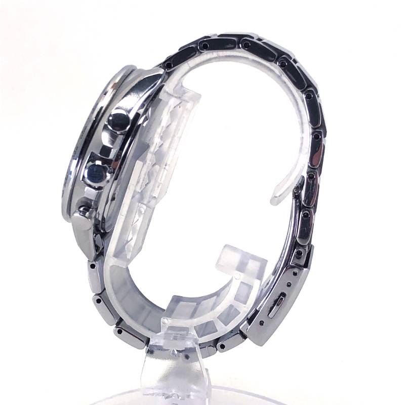 【美品・電池交換済み・箱付き】SEIKO セイコー／セレクションクロノグラフ V175-0FA0／ソーラークォーツ／ステンレス／シルバー・ブルー