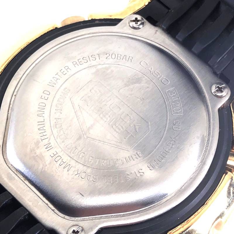 【美品・新品カスタムベゼル装着】CASIO カシオ／G-SHOCK CD-X6900FB／クォーツ／樹脂／ゴールド・ブラック