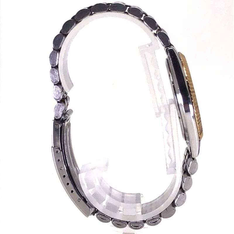 【電池交換済み】CITIZEN シチズン／フルーテッドベゼル 6100-K09311／クォーツ／ステンレス／シルバー・ゴールド