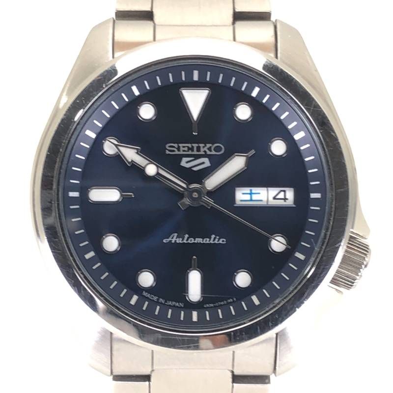 【箱・取説付き】SEIKO セイコー／セイコー5スポーツ SBSA043 4R36-08L0／自動巻き／ステンレス／シルバー・ダークブルー