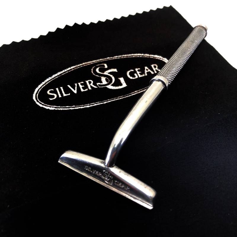 【SV925製】SILVER GEAR シルバーギア／カミソリ本体（刃無し）／SV925／シルバー