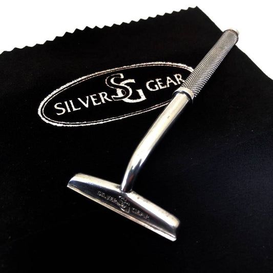 【SV925製】SILVER GEAR シルバーギア／カミソリ本体（刃無し）／SV925／シルバー