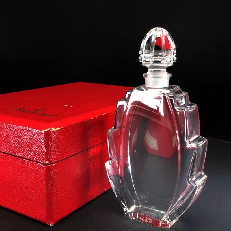 【ヴィンテージ・希少・美品・ケース付き】Baccarat オールドバカラ／パヒュームボトル 香水瓶／クリスタルグラス／クリア／BC646