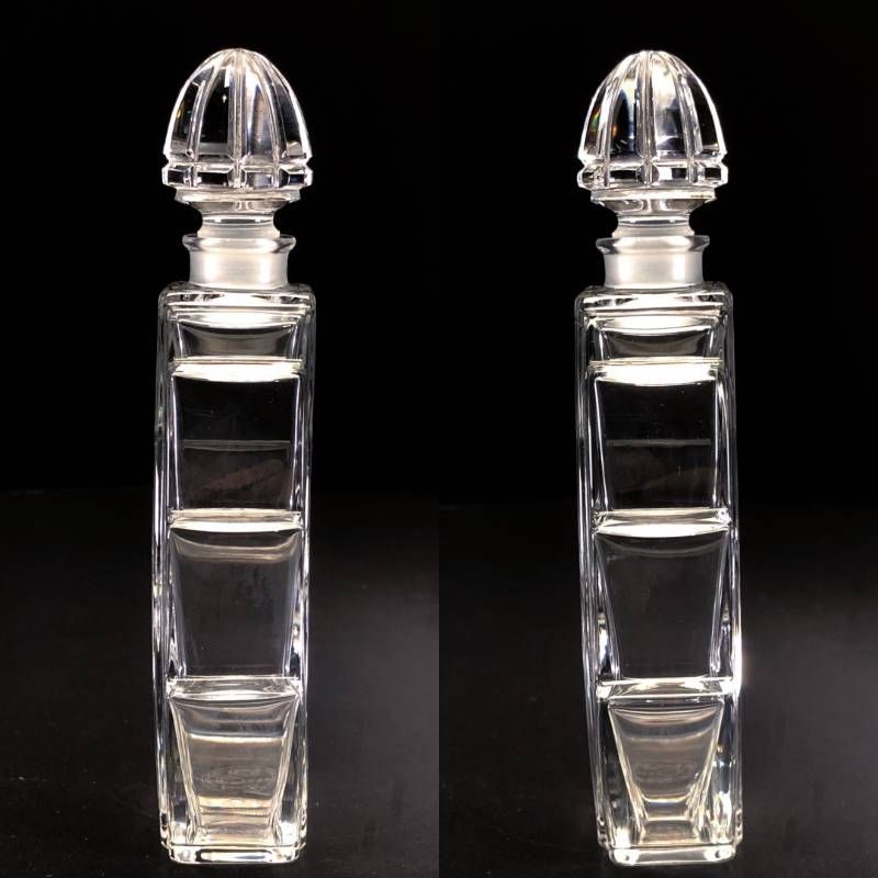 【ヴィンテージ・希少・美品・ケース付き】Baccarat オールドバカラ／パヒュームボトル 香水瓶／クリスタルグラス／クリア／BC646