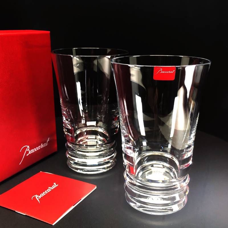 【美品・箱付き】Baccarat バカラ／ベガ ペア ハイボール タンブラー／クリスタルグラス／クリア／BC649