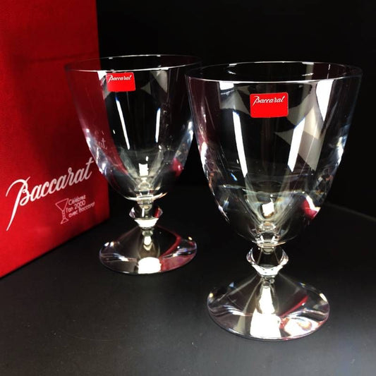 【美品・箱付き】Baccarat バカラ／ベガ ペア ワイングラス／クリスタルグラス／クリア／BC650