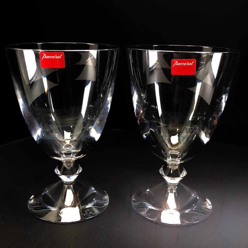 【美品・箱付き】Baccarat バカラ／ベガ ペア ワイングラス／クリスタルグラス／クリア／BC650