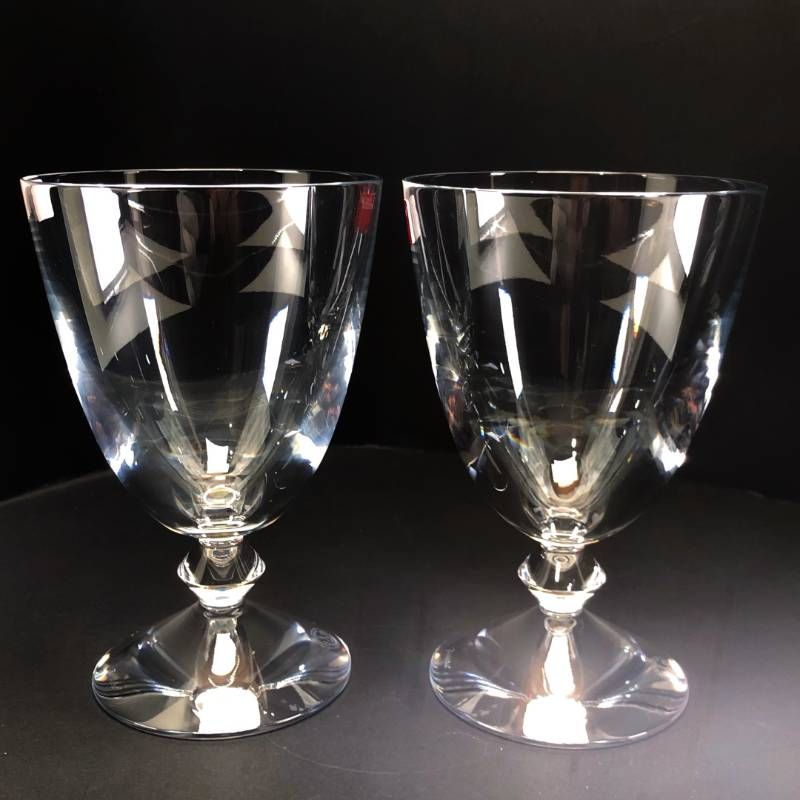 【美品・箱付き】Baccarat バカラ／ベガ ペア ワイングラス／クリスタルグラス／クリア／BC650
