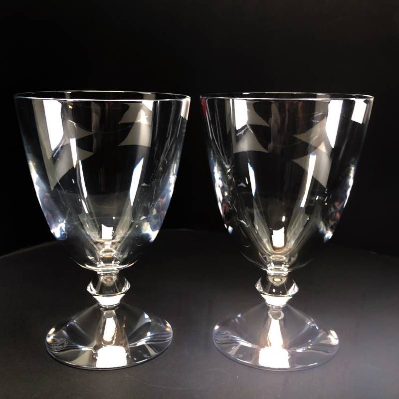 【美品・箱付き】Baccarat バカラ／ベガ ペア ワイングラス／クリスタルグラス／クリア／BC650