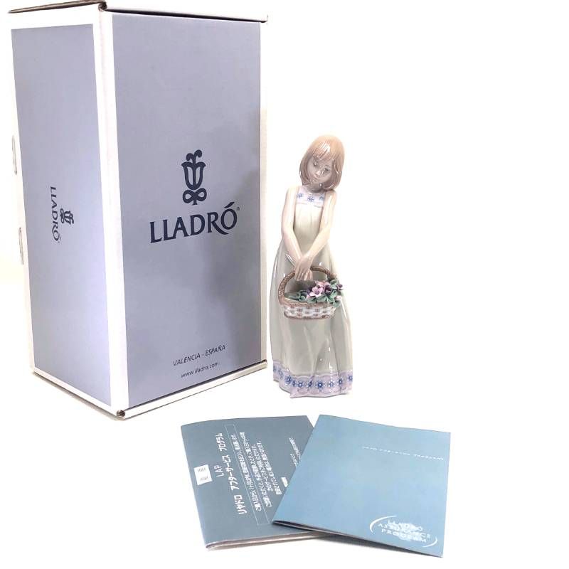 【美品・箱付き】LLADRO リヤドロ／お花の宝物／5605／陶器／マルチカラー