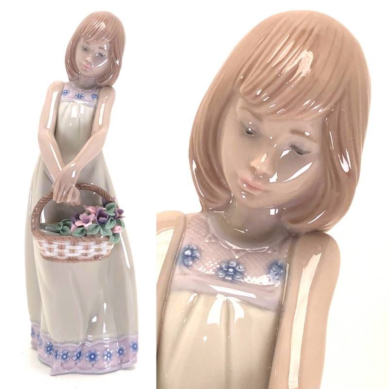 【美品・箱付き】LLADRO リヤドロ／お花の宝物／5605／陶器／マルチカラー