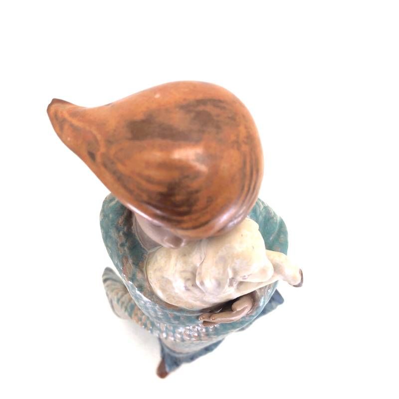 【美品】LLADRO リヤドロ／少女と羊 やっと会えた仔羊／2164／陶器／マルチカラー