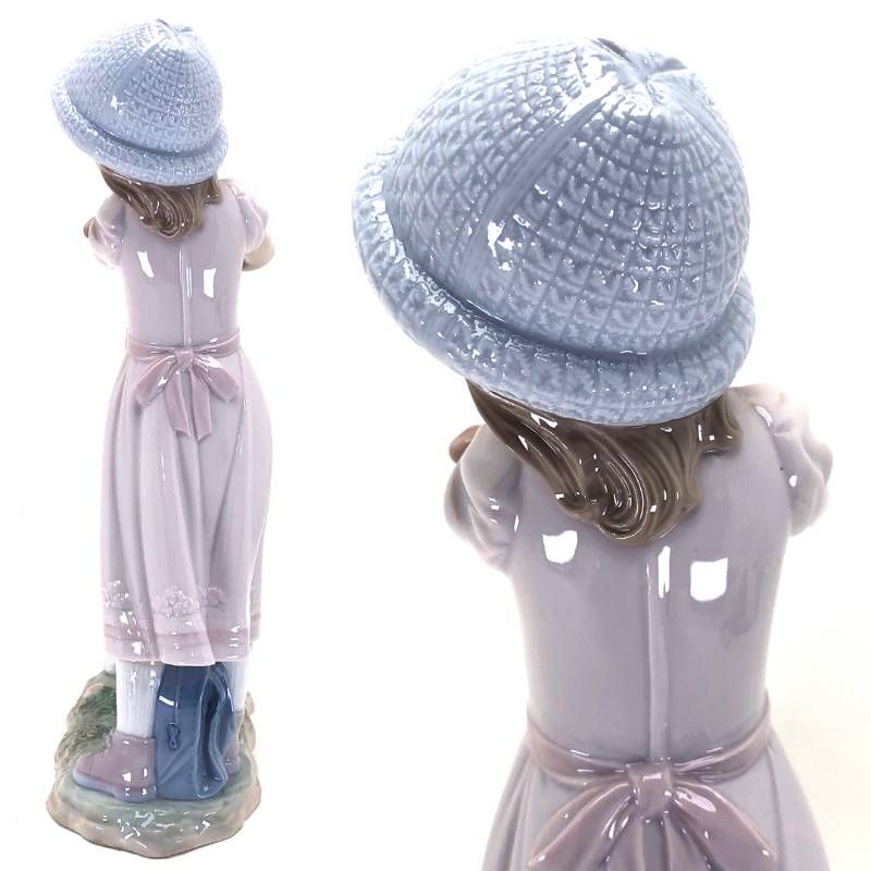 【美品】LLADRO リヤドロ／少女と犬 待ってたよ！／6903／陶器／マルチカラー