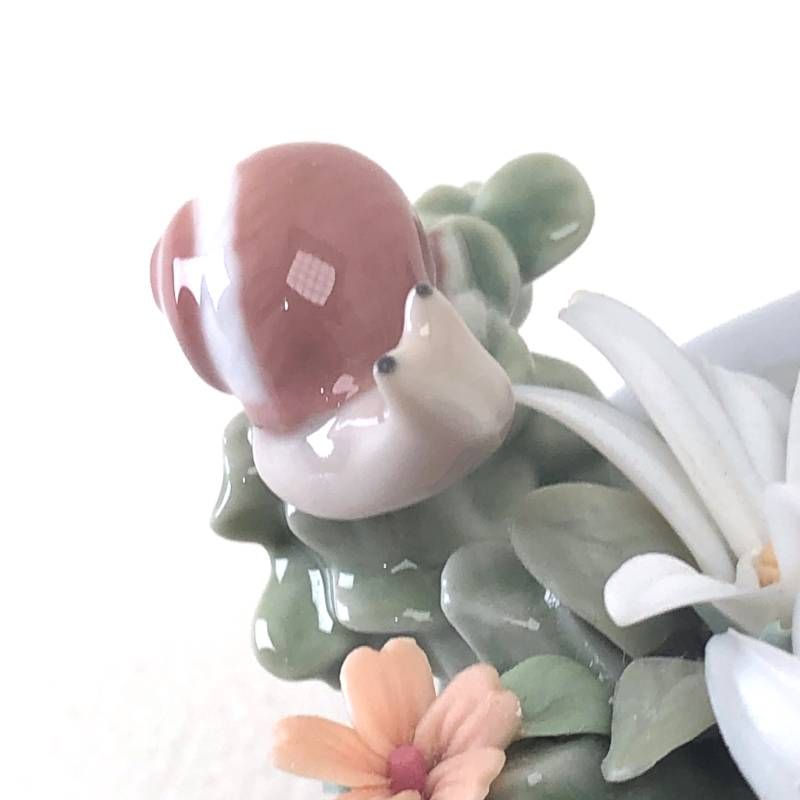 【希少・美品】LLADRO リヤドロ／お庭で リスとカタツムリ／8026／陶器／マルチカラー