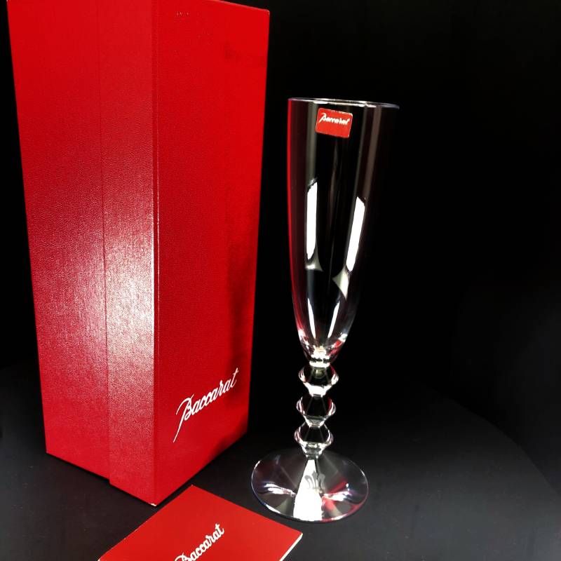 【訳あり・売り切り・箱付き・美品】Baccarat バカラ／ベガ シャンパンフルート／クリスタルグラス／クリア／BC657