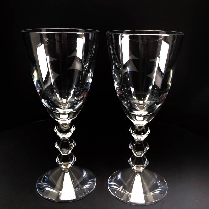【箱付き】Baccarat バカラ／ベガ ペア ワイングラス／クリスタルグラス／クリア／BC658