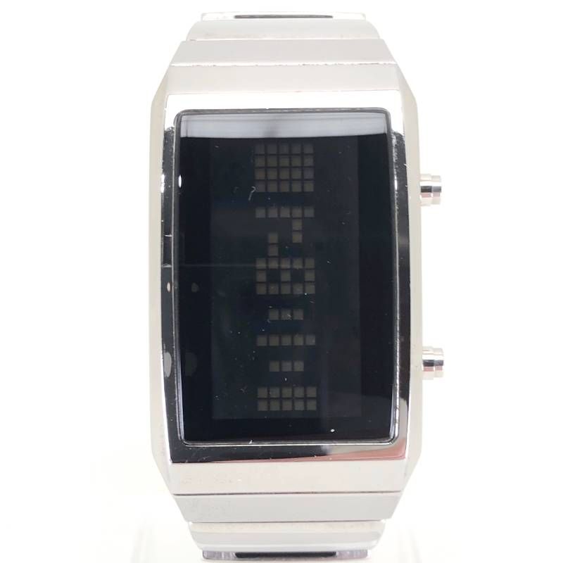 【希少・美品】Tokyo Flash Negative トーキョーフラッシュネガティブ／メンズ腕時計／クォーツ／ステンレス／シルバー・ブラック