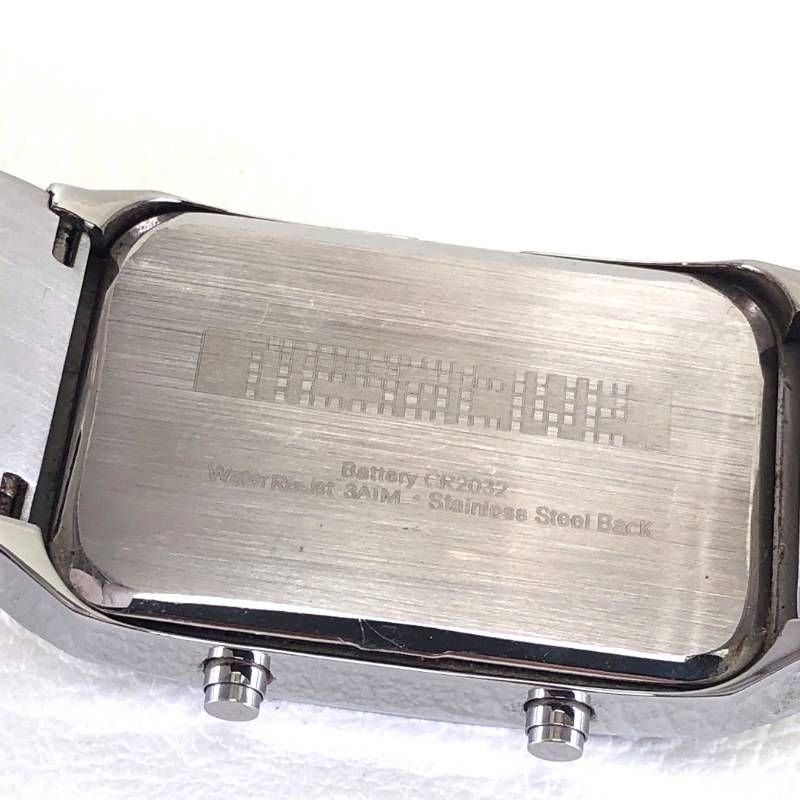 【希少・美品】Tokyo Flash Negative トーキョーフラッシュネガティブ／メンズ腕時計／クォーツ／ステンレス／シルバー・ブラック