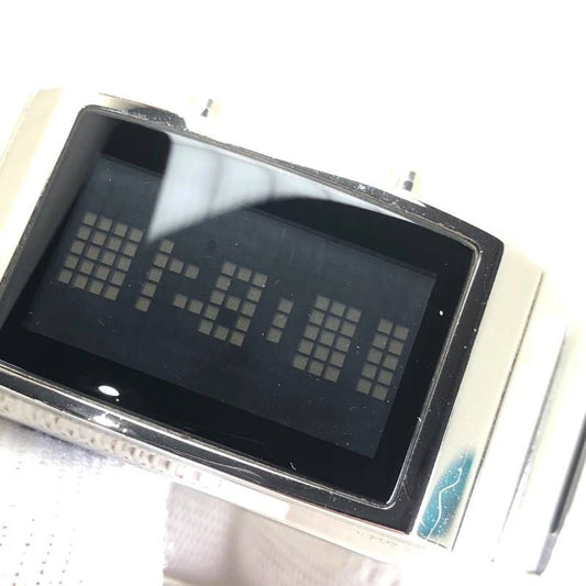 【希少・美品】Tokyo Flash Negative トーキョーフラッシュネガティブ／メンズ腕時計／クォーツ／ステンレス／シルバー・ブラック