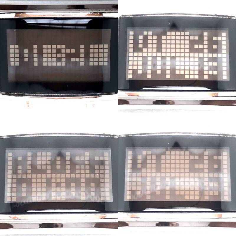 【希少・美品】Tokyo Flash Negative トーキョーフラッシュネガティブ／メンズ腕時計／クォーツ／ステンレス／シルバー・ブラック