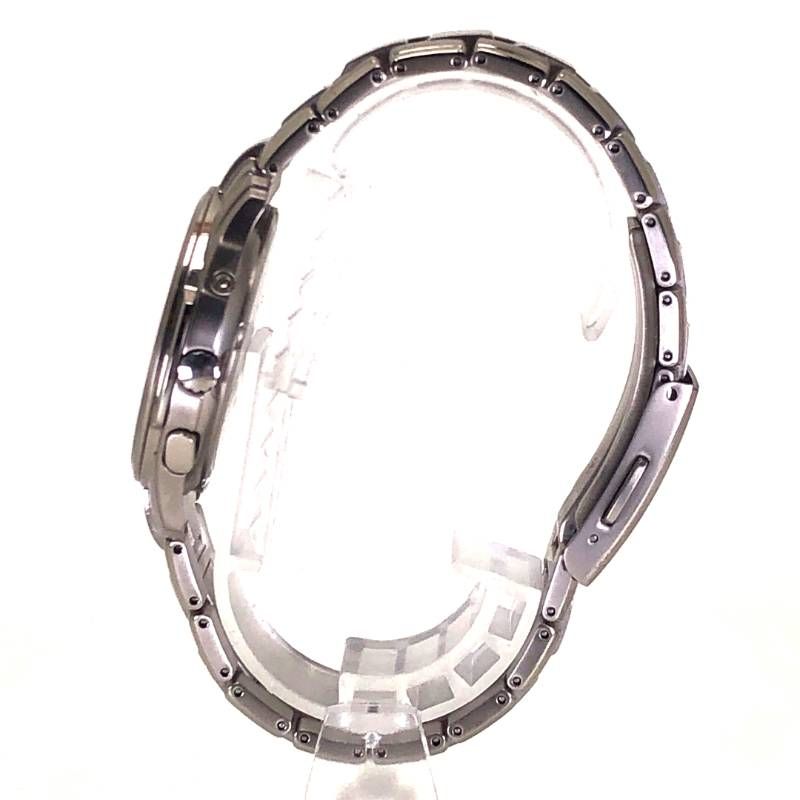 【美品】CITIZEN シチズン／アテッサ エコドライブ H410-T005888／ソーラークォーツ／チタン／シルバー・ホワイト