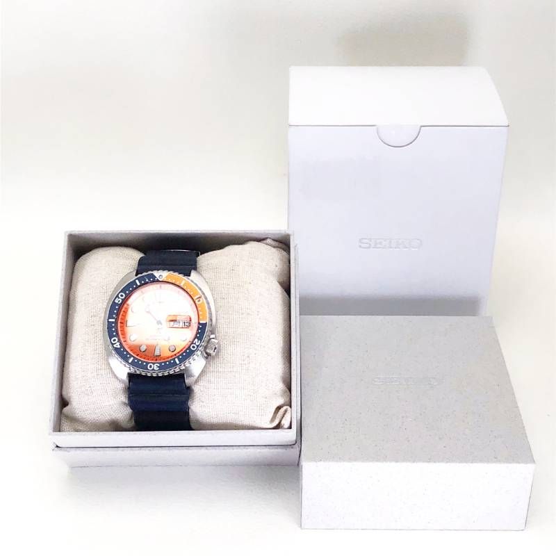 【世界500本限定・希少・箱付き】SEIKO セイコー／プロスペックス オレンジタートル 4R36-06T0/SBDY023／自動巻／ステンレス／シルバー・オレンジ・ブラック