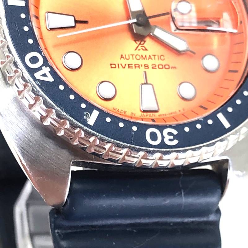 【世界500本限定・希少・箱付き】SEIKO セイコー／プロスペックス オレンジタートル 4R36-06T0/SBDY023／自動巻／ステンレス／シルバー・オレンジ・ブラック