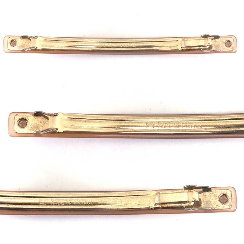 【美品】ALEXANDRE DE PARIS アレクサンドルドゥパリ／バレッタ Barrette TIMELESS Classique AA10-1787-54／アセテート／ピンク