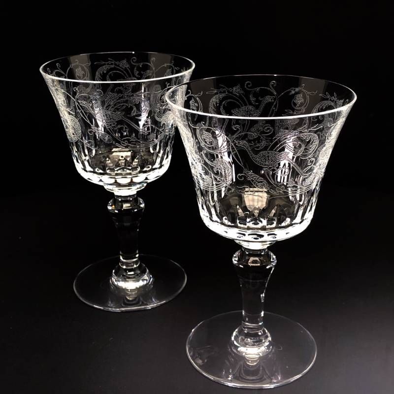 Baccarat バカラ／パルメ ペア ワイングラス／クリスタルグラス／クリア／BC663