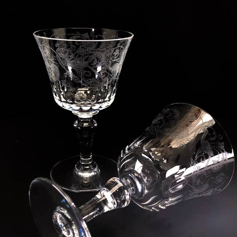 Baccarat バカラ／パルメ ペア ワイングラス／クリスタルグラス／クリア／BC663