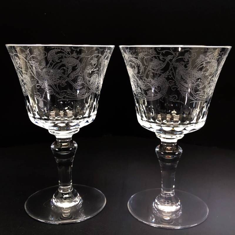 Baccarat バカラ／パルメ ペア ワイングラス／クリスタルグラス／クリア／BC663
