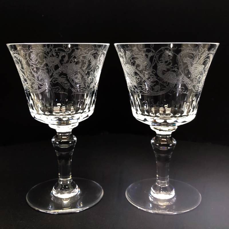 Baccarat バカラ／パルメ ペア ワイングラス／クリスタルグラス／クリア／BC663