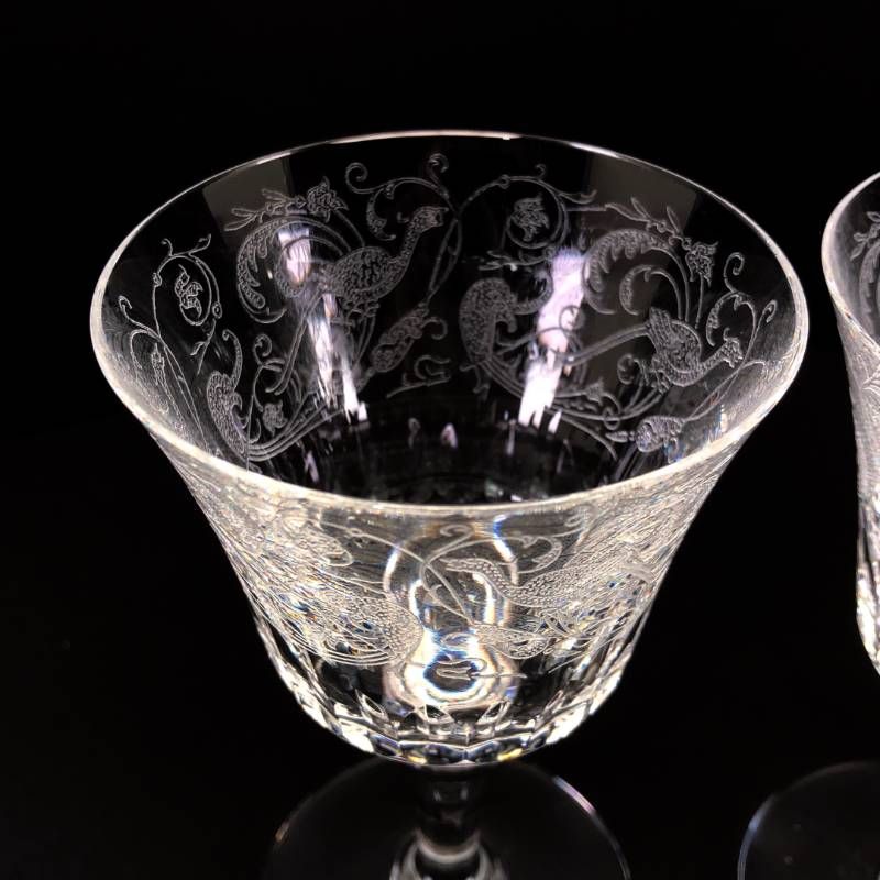 Baccarat バカラ／パルメ ペア ワイングラス／クリスタルグラス／クリア／BC663