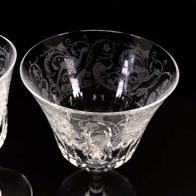 Baccarat バカラ／パルメ ペア ワイングラス／クリスタルグラス／クリア／BC663