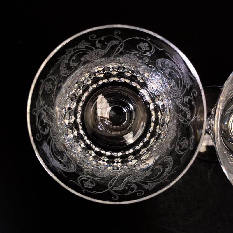 Baccarat バカラ／パルメ ペア ワイングラス／クリスタルグラス／クリア／BC663
