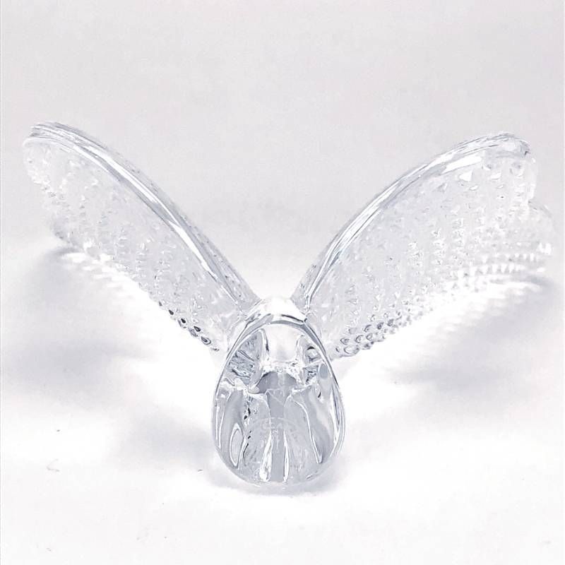 【美品・箱付き】Baccarat バカラ／ラッキーバタフライ クリスタル ディアマン クリア／クリスタルグラス／クリア／BC667