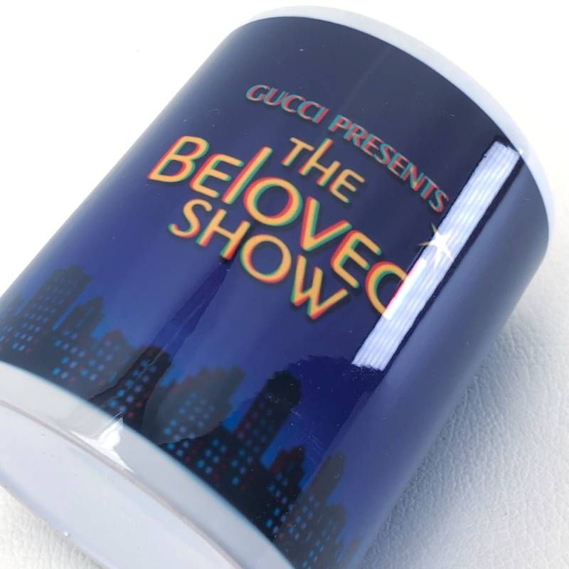 【未使用】GUCCI グッチ／マグカップ THE BELOVED SHOW／陶器／ホワイト・ブルー