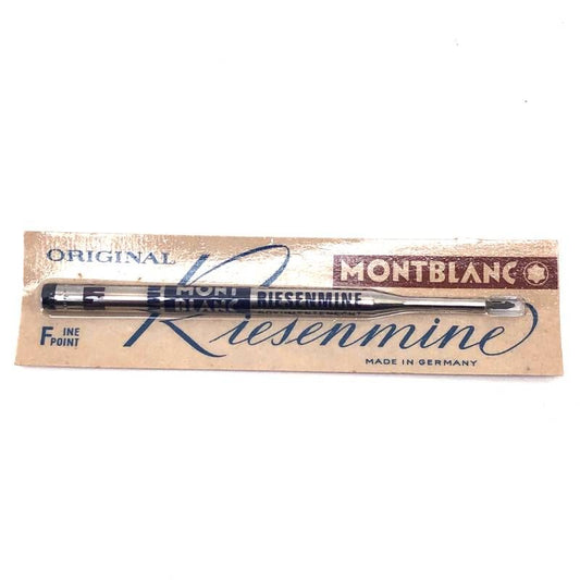 【1970年代 ヴィンテージ】MONTBLANC モンブラン／デッドストック ボールペン リーゼンマイン リフィル 替芯 黒／F／ブラック