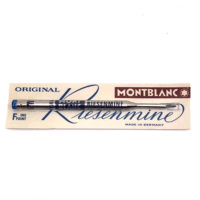 【1970年代 ヴィンテージ】MONTBLANC モンブラン／デッドストック ボールペン リーゼンマイン リフィル 替芯 青／F／ブルー