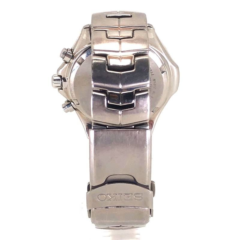 【訳あり・売り切り・電池交換済み・箱・コマ付き】SEIKO セイコー／プロスペックス 7T62-0AC0／クォーツ／チタン／シルバー・ブラック
