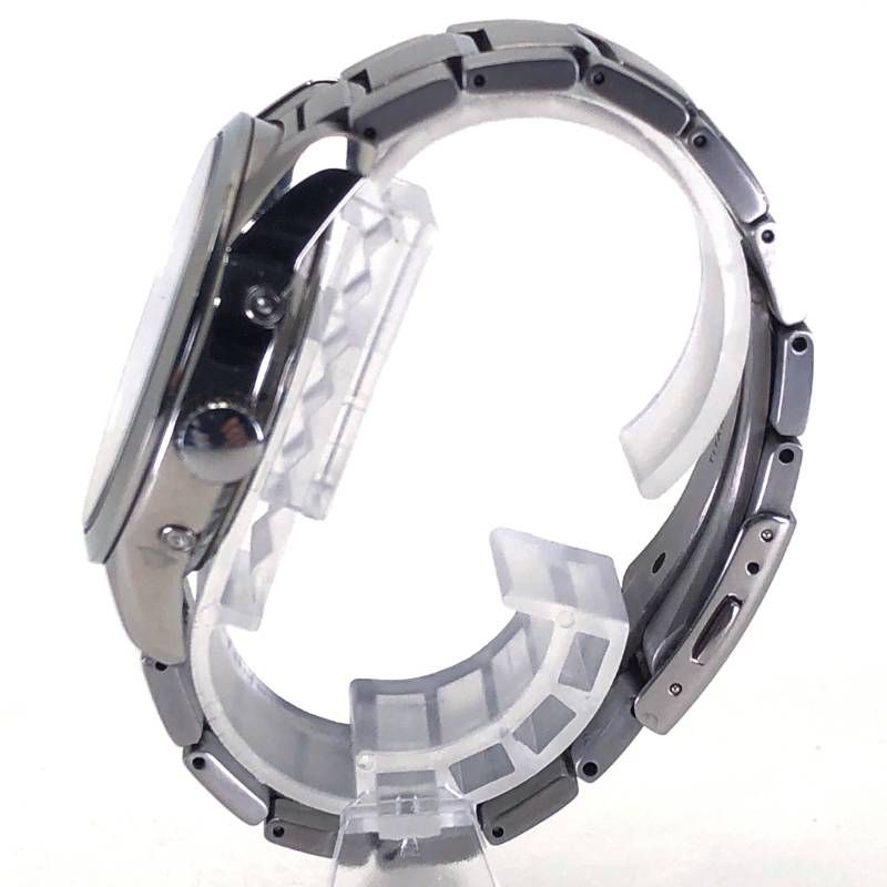 【美品】SEIKO セイコー／スピリット 7B24-0BB0／ソーラークォーツ／チタン／シルバー・ダークブルー