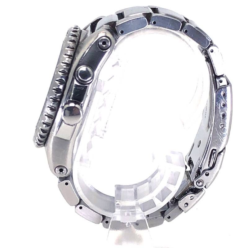 【美品】SEIKO セイコー／キネティック スキューバ200 5M62-0BL0／オートクォーツ／ステンレス／シルバー・ブラック