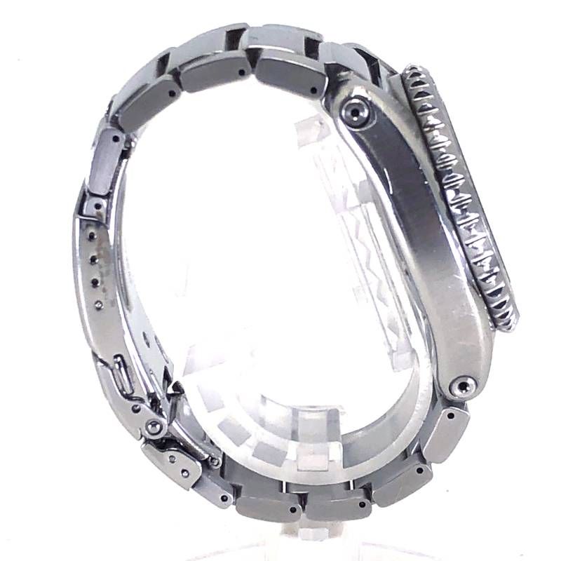 【美品】SEIKO セイコー／キネティック スキューバ200 5M62-0BL0／オートクォーツ／ステンレス／シルバー・ブラック