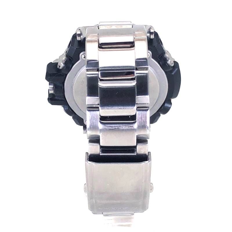【ケース・取説付き】CASIO カシオ／G-SHOCK GST GST-B100-1AER／ソーラークォーツ／ステンレス／シルバー・ブラック