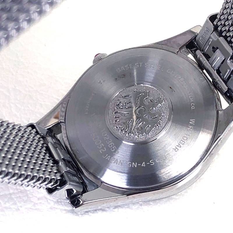 【美品】CITIZEN シチズン／ザ・シチズン 1950-T023657 レディース／シェル文字盤・12PD／クォーツ／ステンレス／シルバー
