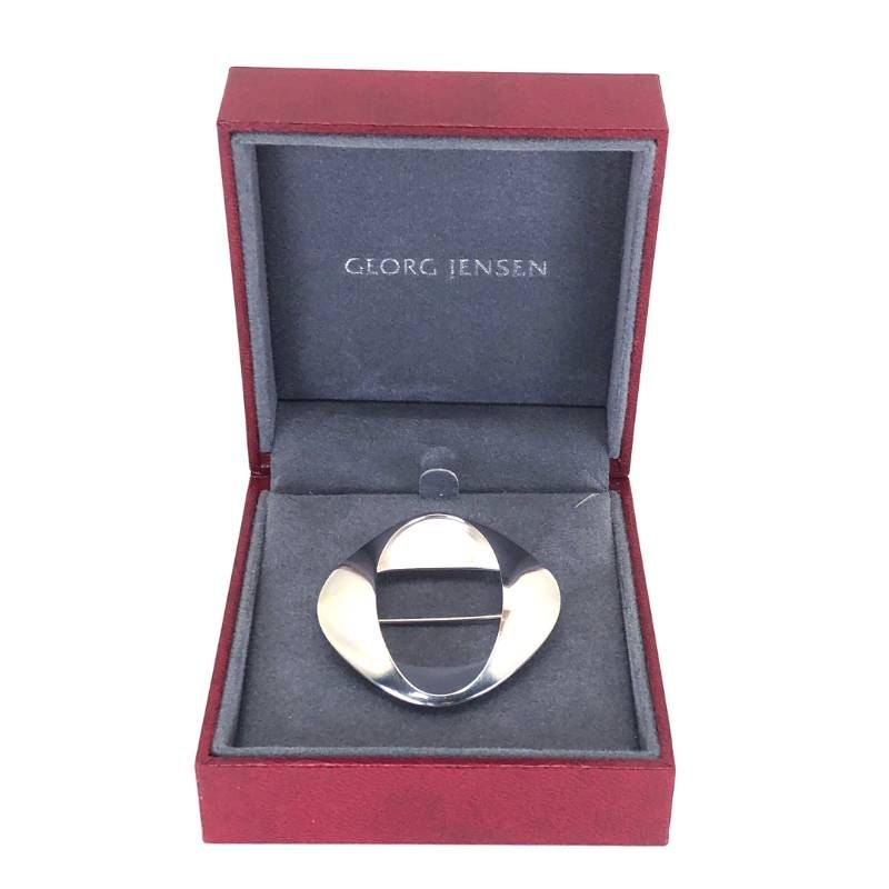 【美品・箱付き】Georg Jensen ジョージジェンセン／ピンブローチ 368／SV925／シルバー
