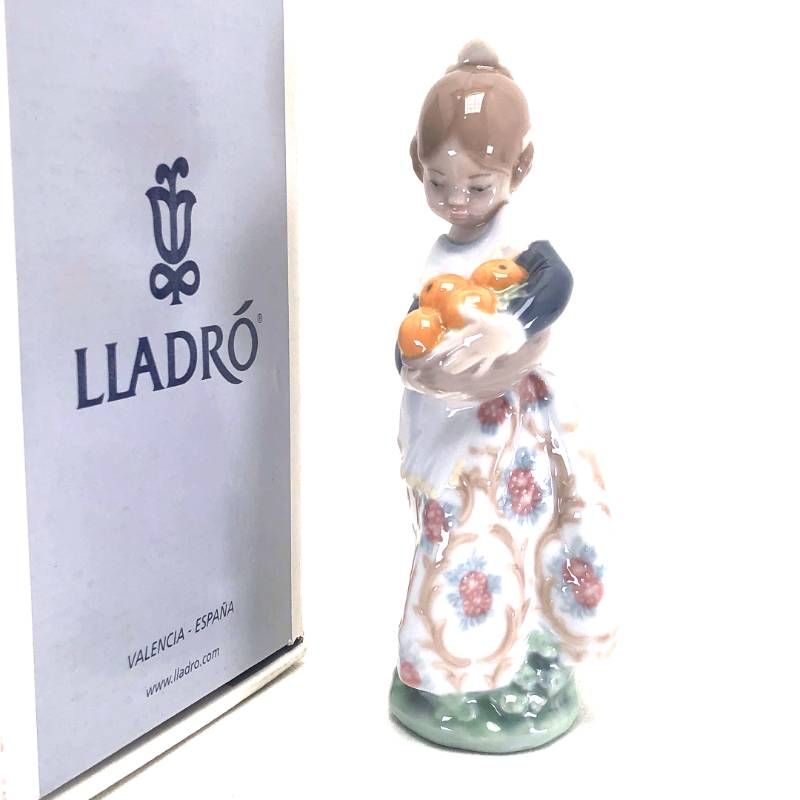 【美品・箱付き】LLADRO リヤドロ／オレンジがいっぱい／4841／陶器／マルチカラー