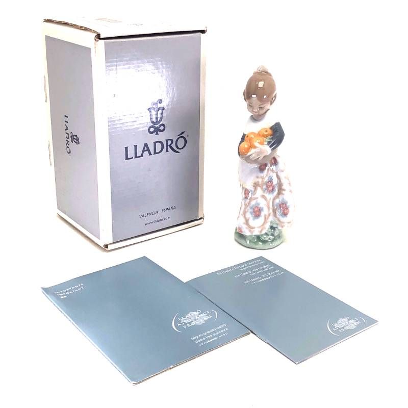 【美品・箱付き】LLADRO リヤドロ／オレンジがいっぱい／4841／陶器／マルチカラー