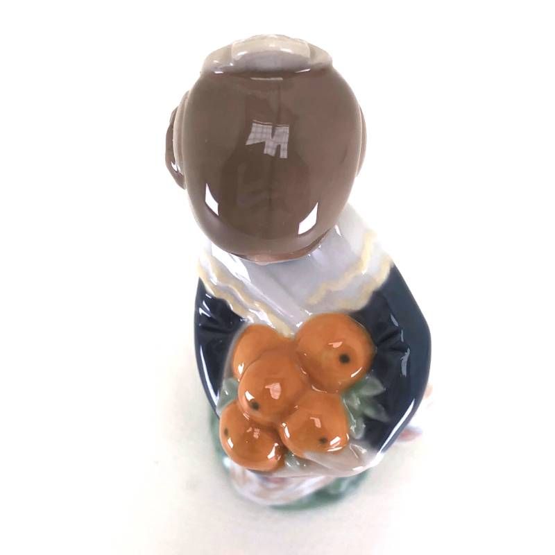 【美品・箱付き】LLADRO リヤドロ／オレンジがいっぱい／4841／陶器／マルチカラー